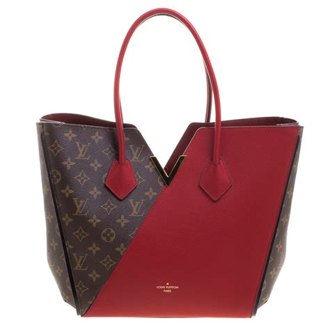 lv monogram with red|lv large monogram tote.